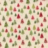 Beige Christmas Trees Fabric