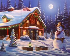 Cowboy Christmas Panel