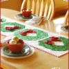 Christmas Wreath Table Runner Pattern