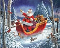 Santa Christmas Parade Panel