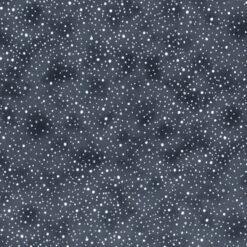Pewter / Silver Snow Blender Christmas Fabric With Metallic