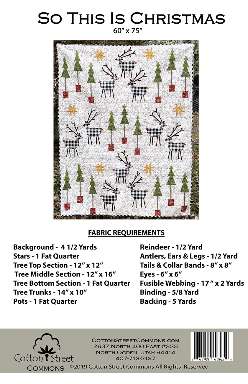 So This Is Christmas Quilt Pattern - Image 2