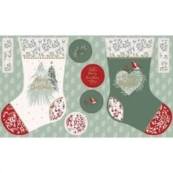 Foraging In The Forest Christmas Stocking Panel