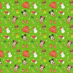 Disney Mickey And Friends Christmas Fabric