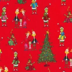 How The Grinch Stole Christmas Red Fabric
