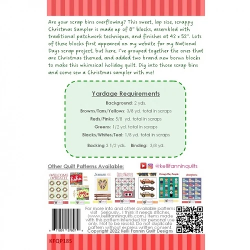 Scrappy Christmas Sampler Quilt Pattern - Image 2