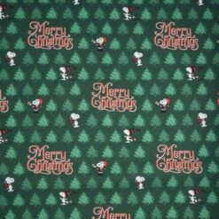 Peanuts Snoopy Merry Christmas Fabric