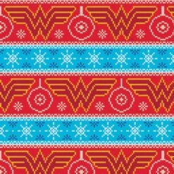 Wonder Woman Christmas Fabric